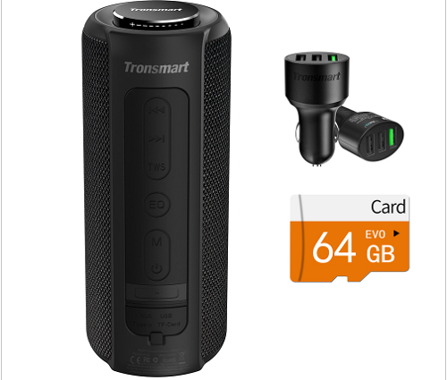 Tronsmart T6 Plus Speaker 3 Ports Car Charger 64GB TF Card.png